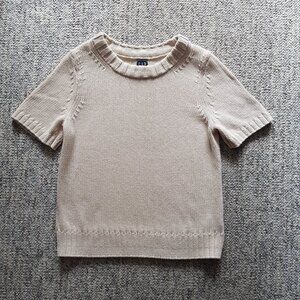 Gap cotton short sleeve knitted sweater